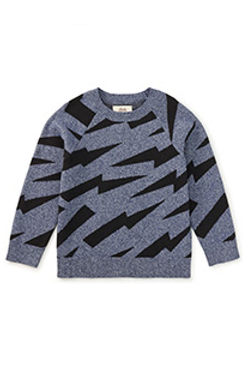 Lightning Stripe Sweater, Main, color, Lightning Stripes