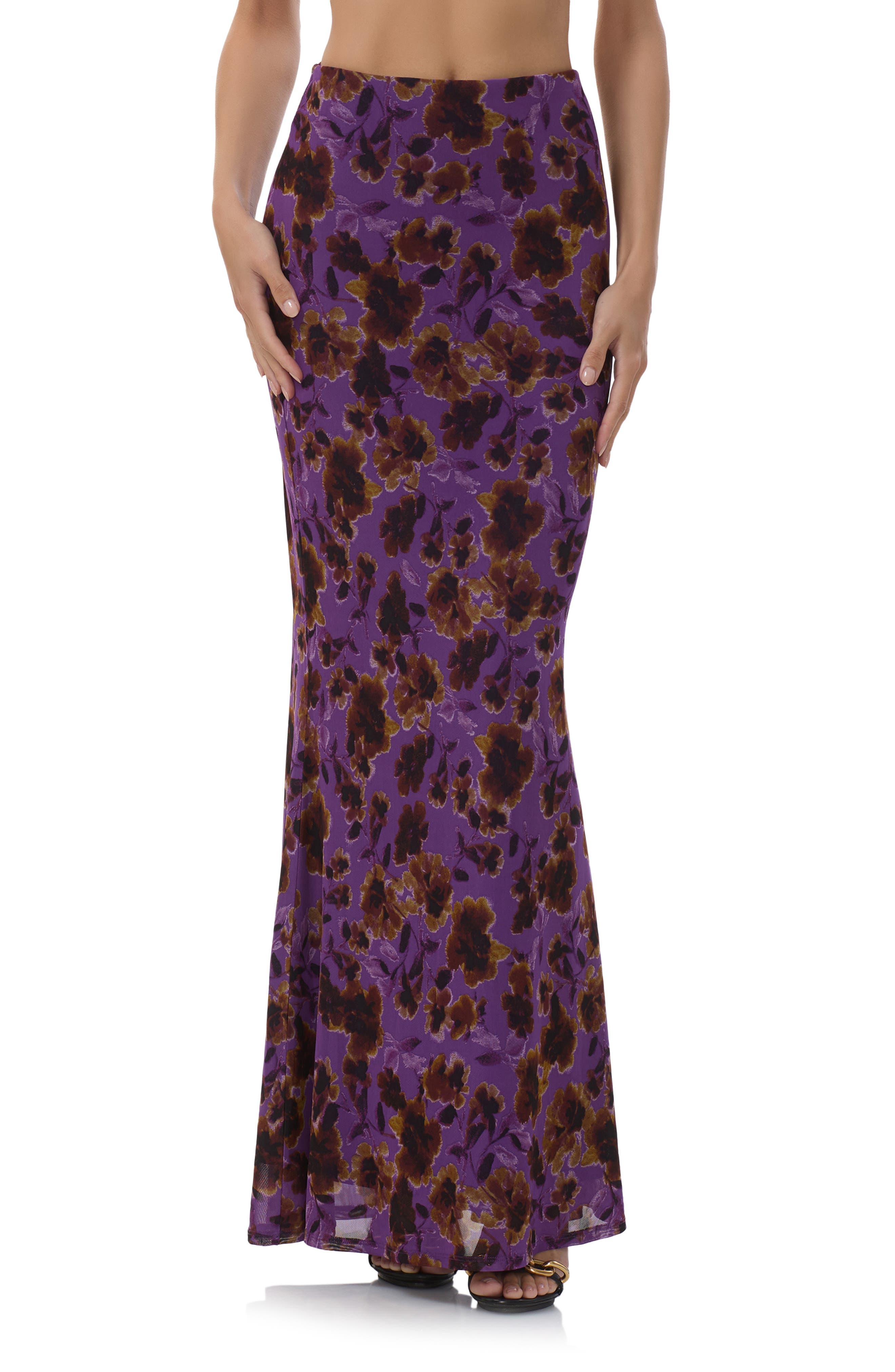 AFRM Tegan Floral Bias Cut Skirt