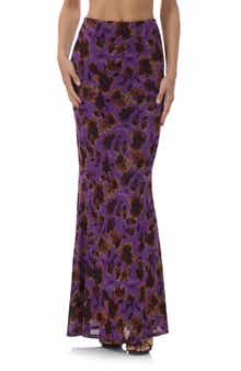 AFRM Tegan Floral Bias Cut Skirt