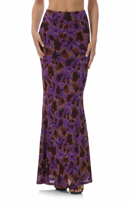 AFRM Tegan Floral Bias Cut Skirt