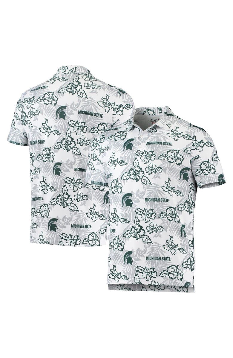 Reyn Spooner Men's Reyn Spooner White Michigan State Spartans Performance Polo, Main, color, White