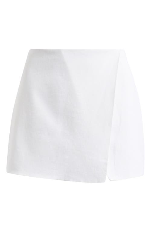 STEVE MADDEN STEVE MADDEN AVALON WRAP FRONT LINEN BLEND SKORT