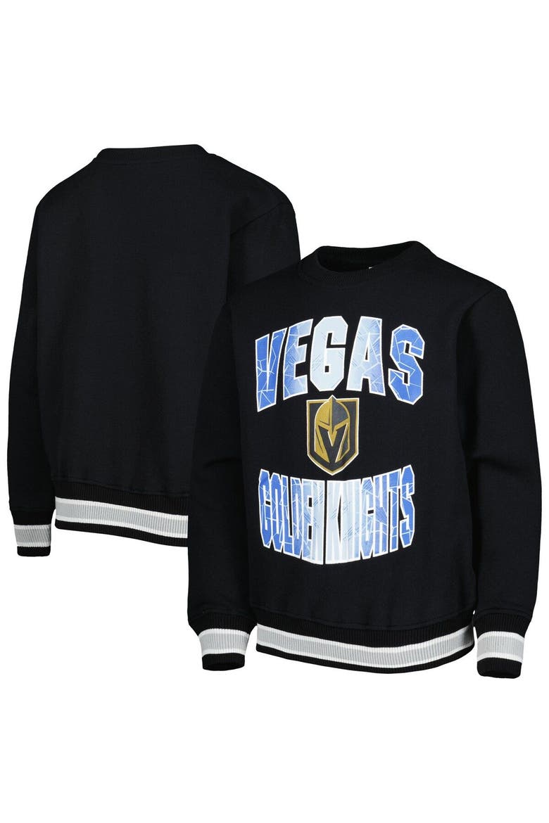 Youth Black Vegas Golden Knights Classic Blueliner Pullover Sweatshirt, Main, color, Black