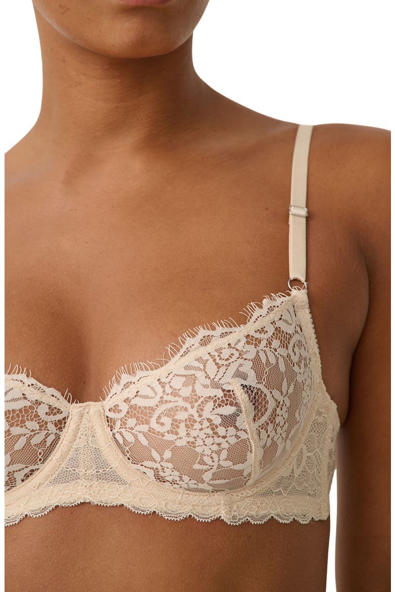 Maverick Lace Underwire Bra, Alternate, color, SAND