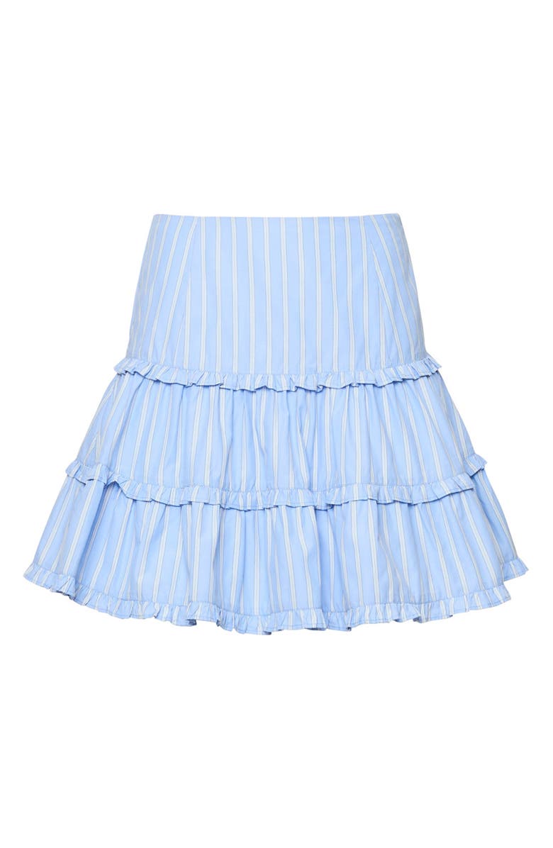 Cinq à Sept Thea Lili Stripe Miniskirt, Alternate, color, Blue Multi