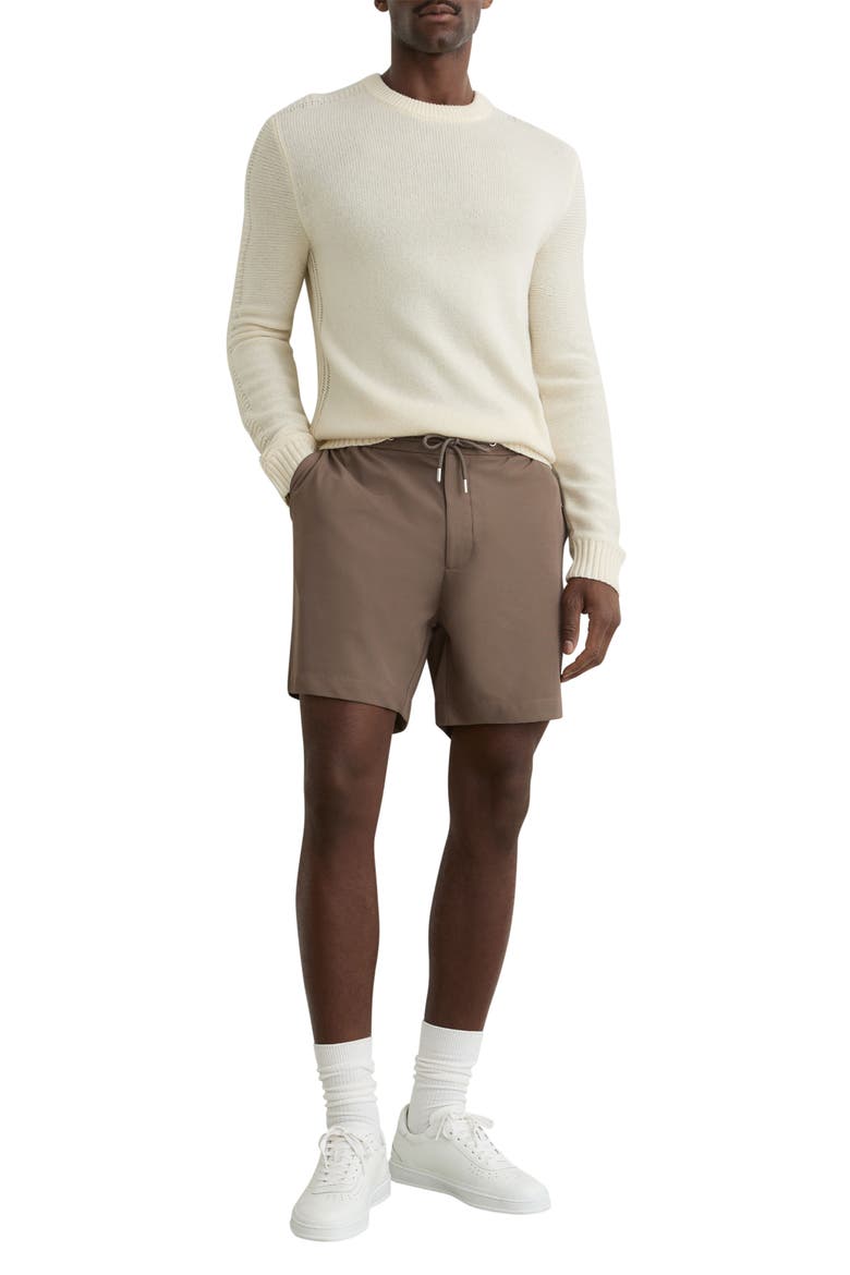 Newmark Drawstring Shorts, Alternate, color, MOCHA BROWN
