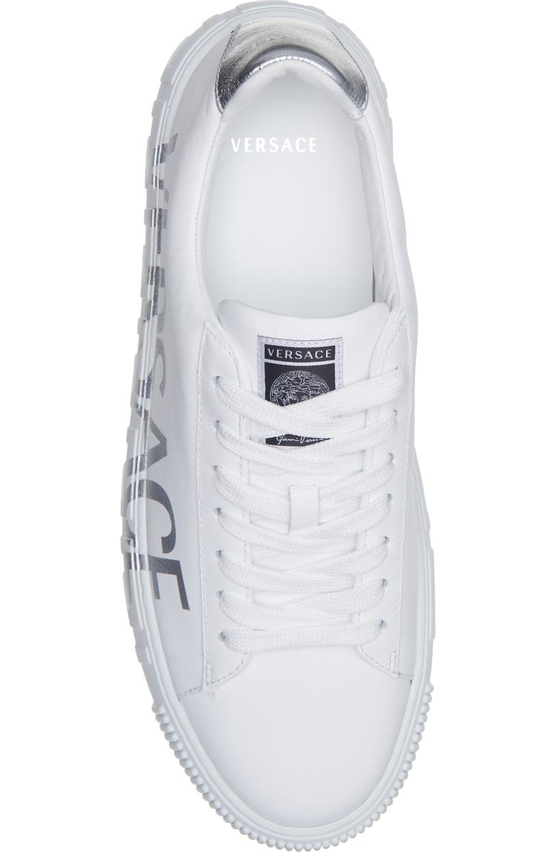 Versace La Greca Logo Low Top Sneaker, Alternate, color,