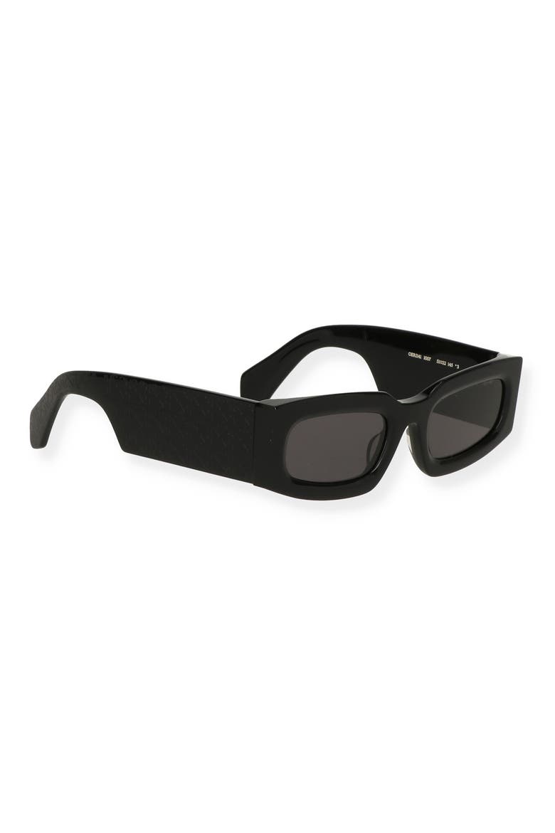 Cary 52mm Rectangular Sunglasses, Alternate, color, BLACK DARK GREY