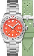 SPINNAKER Croft GMT Automatic Bracelet & Rubber Strap Watch, 39mm