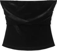 MANGO TEEN Velvet Tube Top