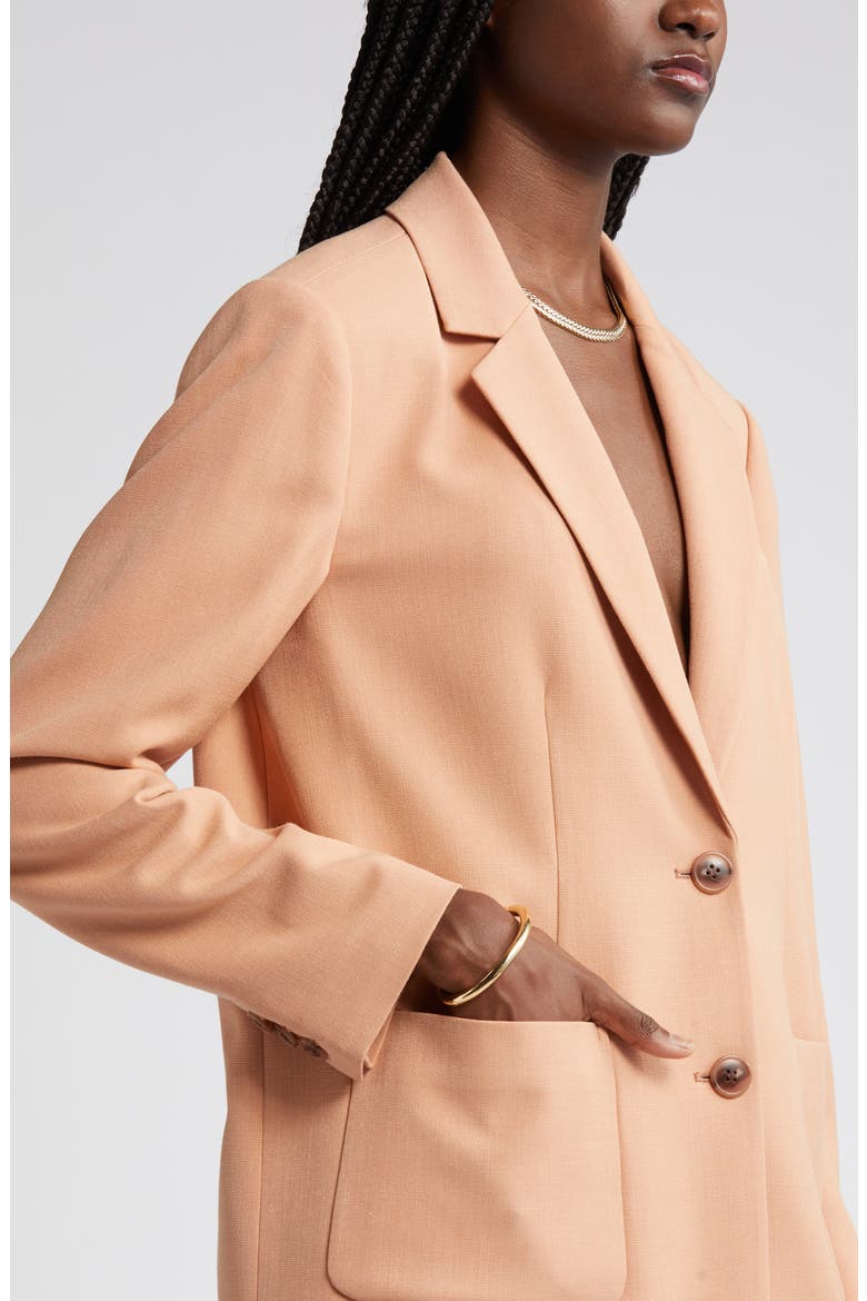 Textured Patch Pocket Blazer, Alternate, color, TAN CORK