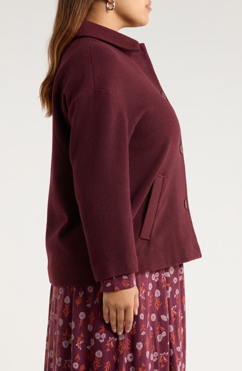 Seasalt Cornwall Beamwind Check Cocoon Coat, Alternate, color, Dark Hellebore