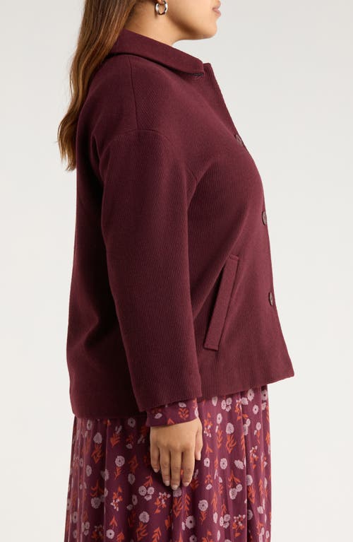 Seasalt Cornwall Beamwind Check Cocoon Coat In Brown