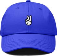 Dalix Peace Sign Embroidered Dad Hat