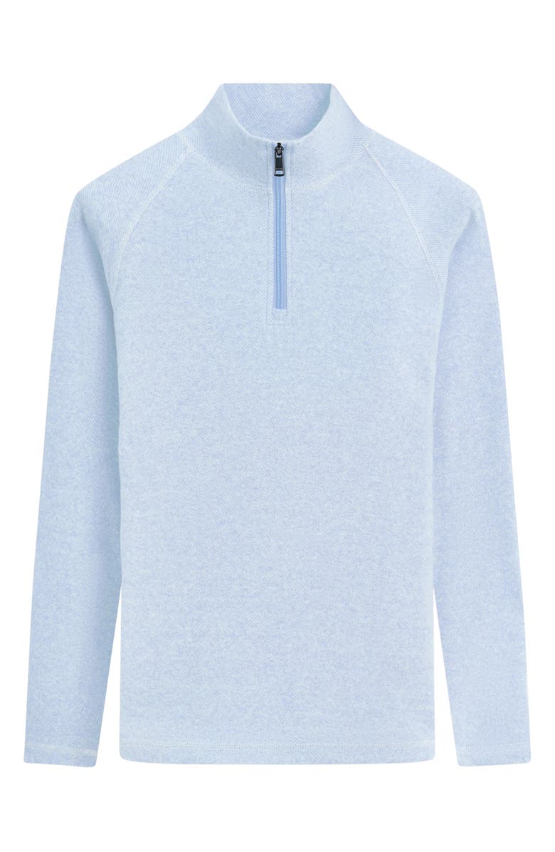 Bugatchi Quarter Zip Pullover, Alternate, color, Air Blue