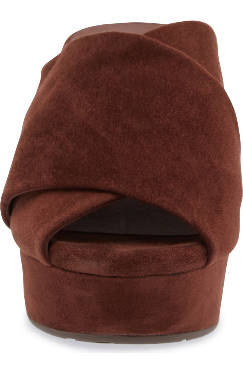 Chocolat Blu Georgette Platform Slide Sandal, Alternate, color, Chocolate