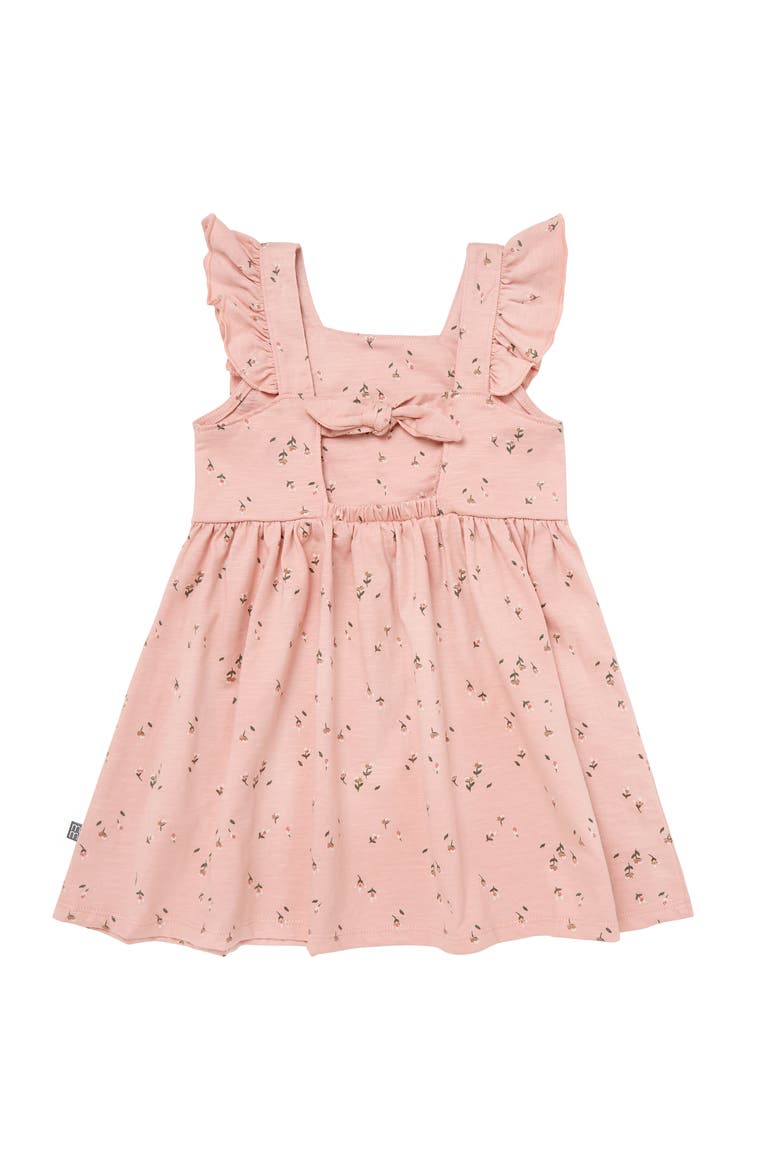 Bow Back Dress, Alternate, color, Rose Tulips