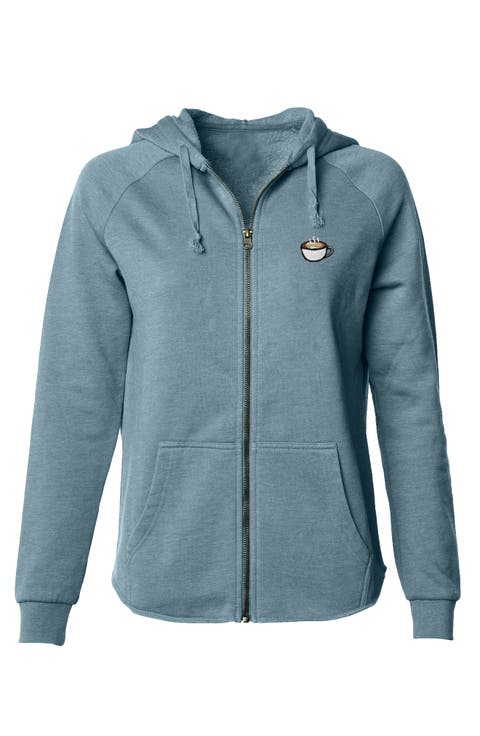Cappuccino Zip Fleece Hoodie