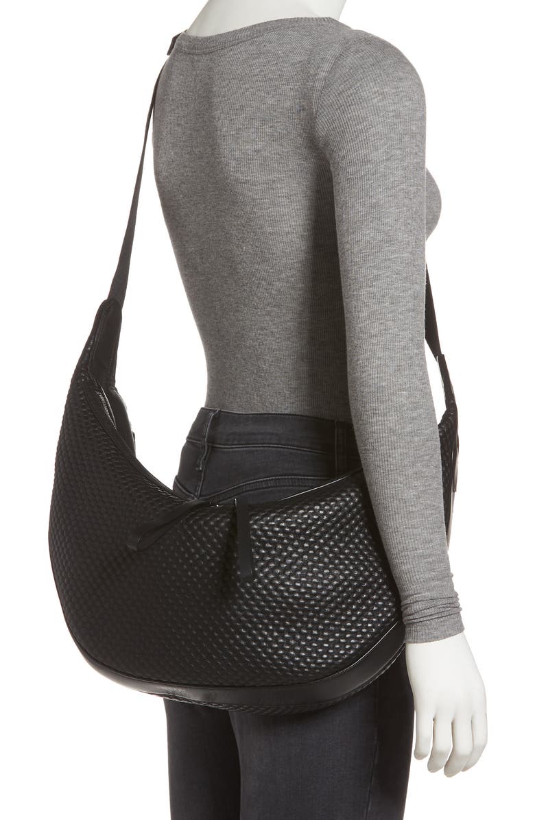 rag & bone Riser Leather Hobo, Alternate, color,