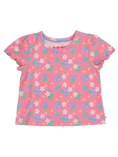 Girls Short Sleeve Scallop Tee