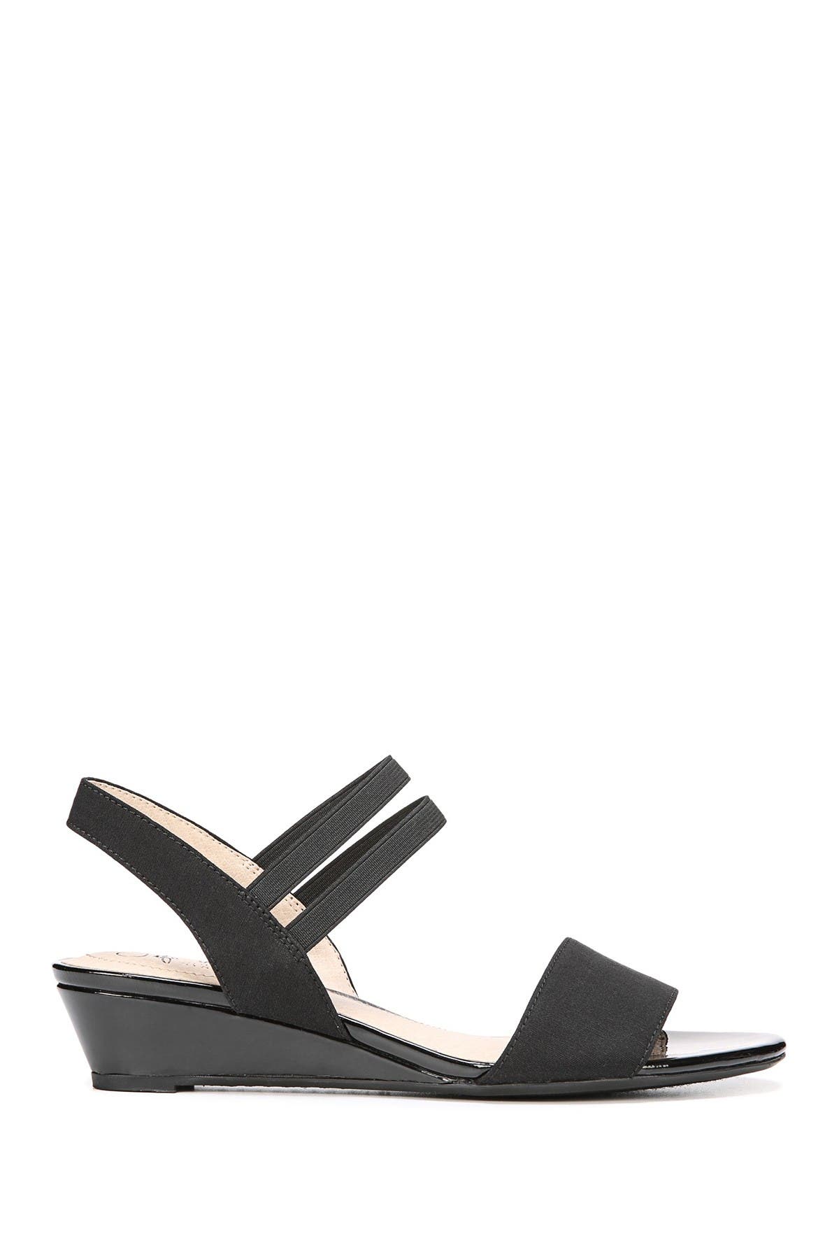 LifeStride SHOES Yolo Wedge Sandal, Alternate, color, Black