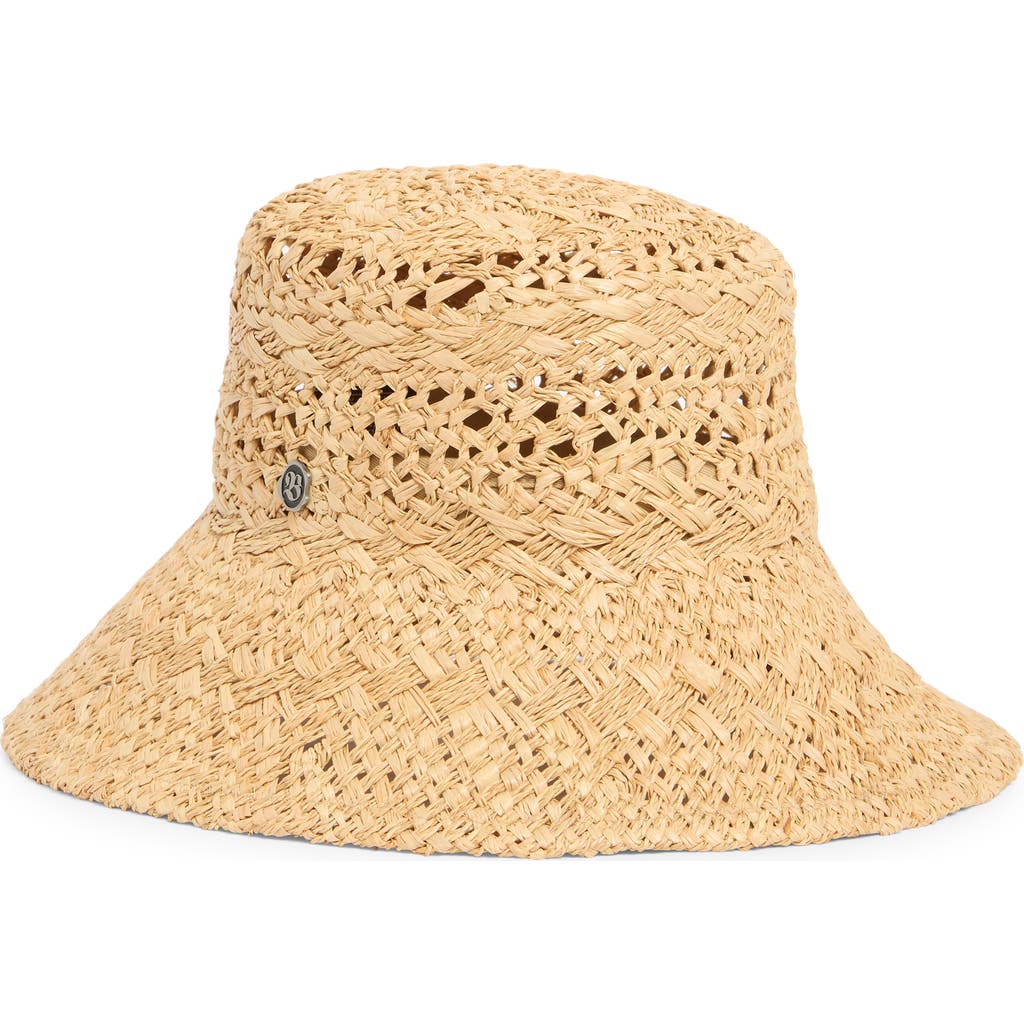 Scala Raffia Straw Bucket Hat
