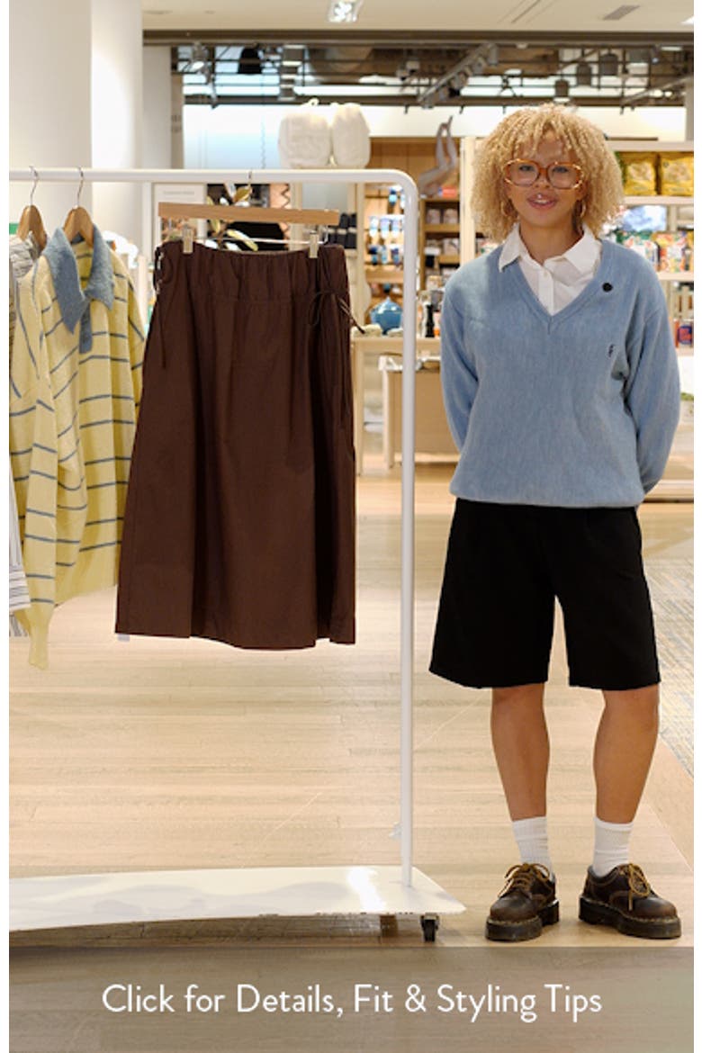Caspia Organic Cotton Midi Skirt video