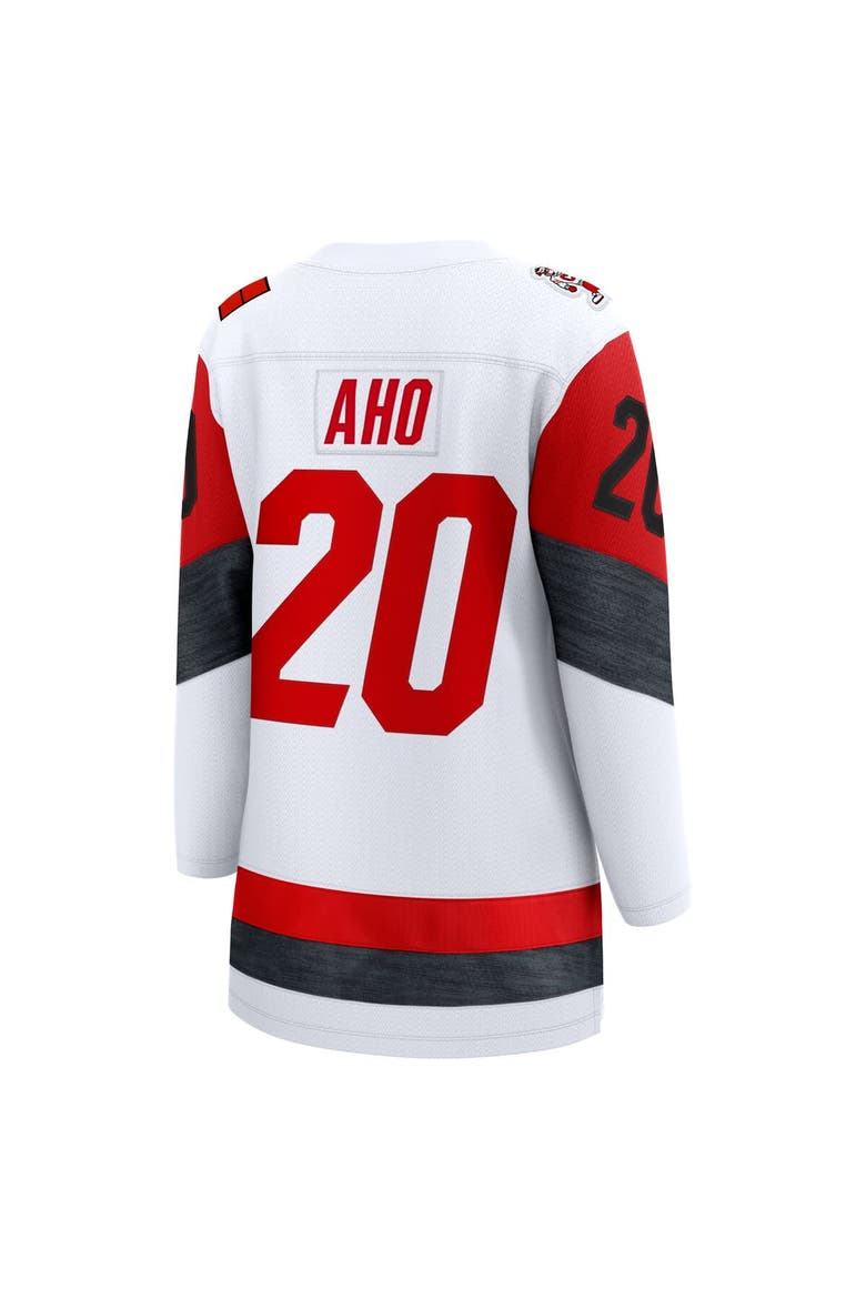 Women's Fanatics Sebastian Aho White Carolina Hurricanes Away Breakaway Jersey, Alternate, color, White