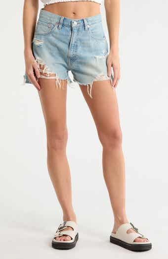DENIMIST Nic High Waist Cutoff Denim Shorts
