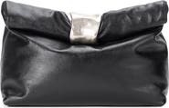 STAUD Leather Foldover Cuff Clutch
