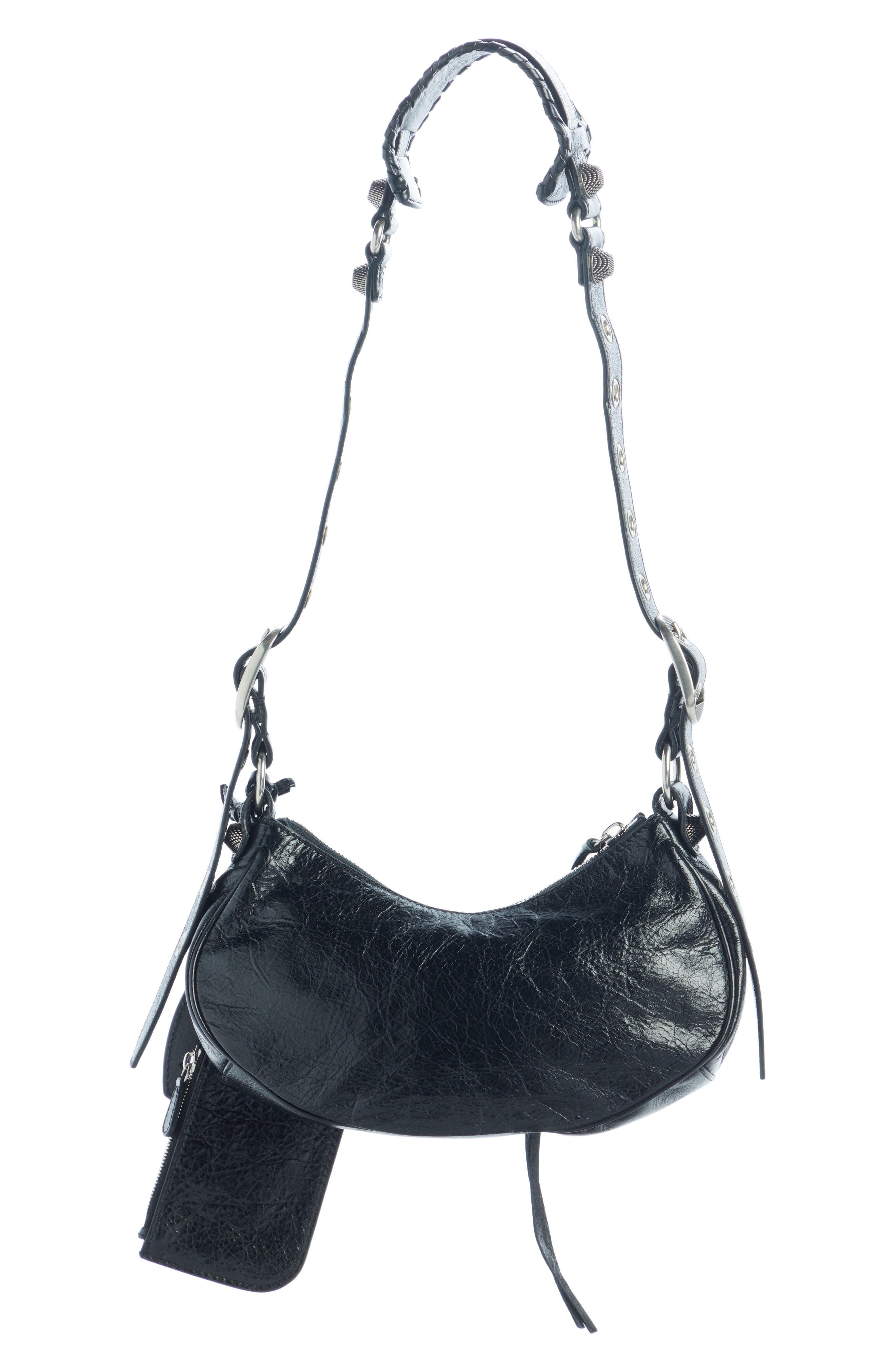 Balenciaga Le Cagole Lambskin Shoulder Bag, Alternate, color, 