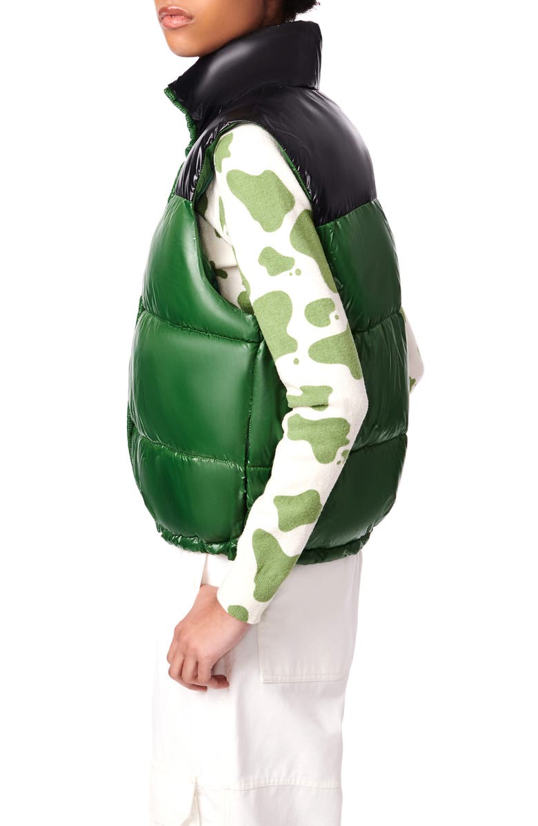 BERNIE Shiny Water Resistant Puffer Vest, Alternate, color, 