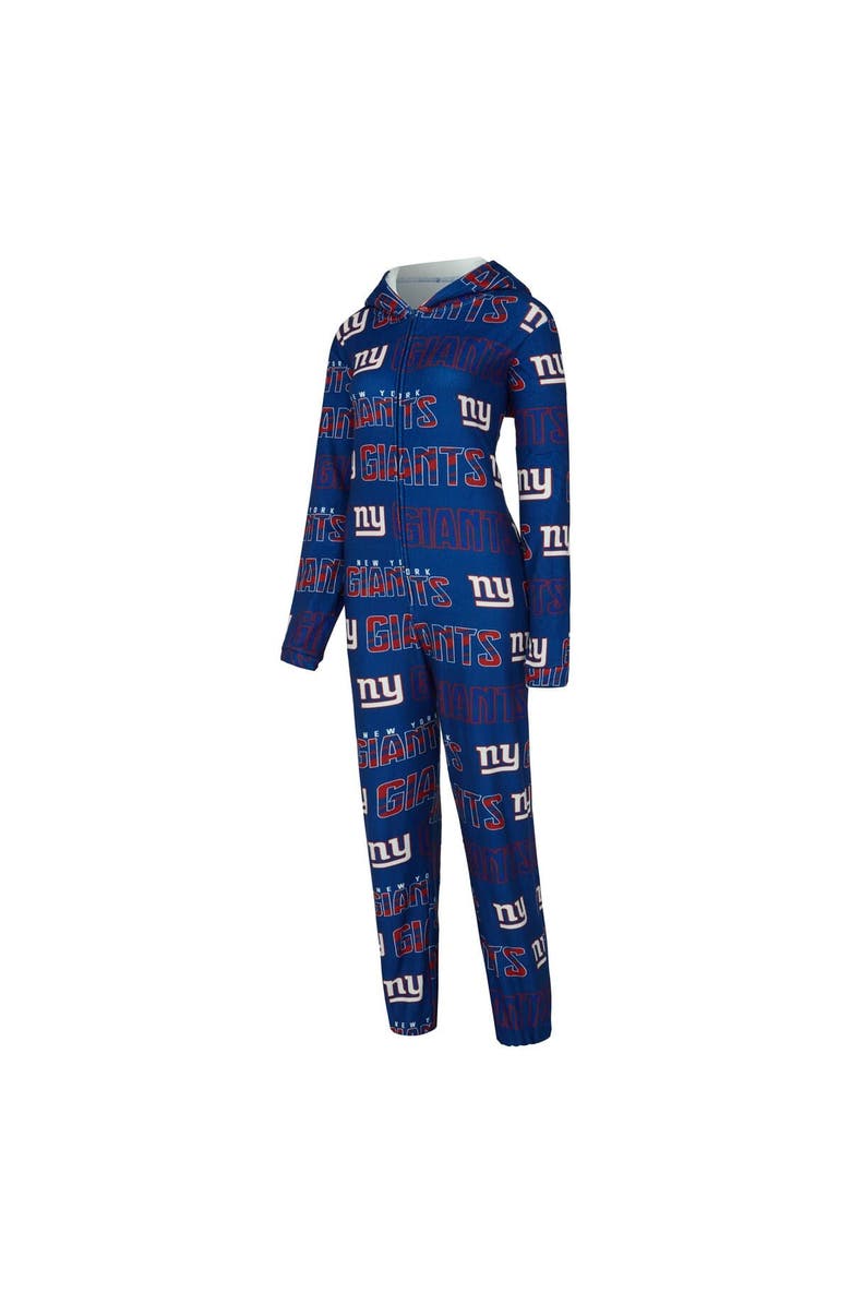 CONCEPTS SPORT Women
s Concepts Sport Royal New York Giants Roadway Allover Print Microfleece Full-Zip Union Suit, Alternate, color, Royal