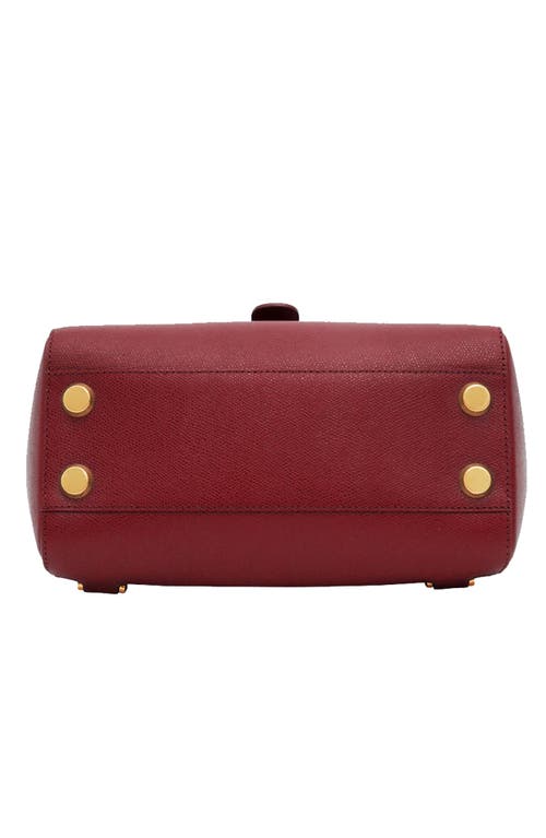 Senreve Midi Maestra Pebbled Leather 4-way Convertible Handbag In Burgundy