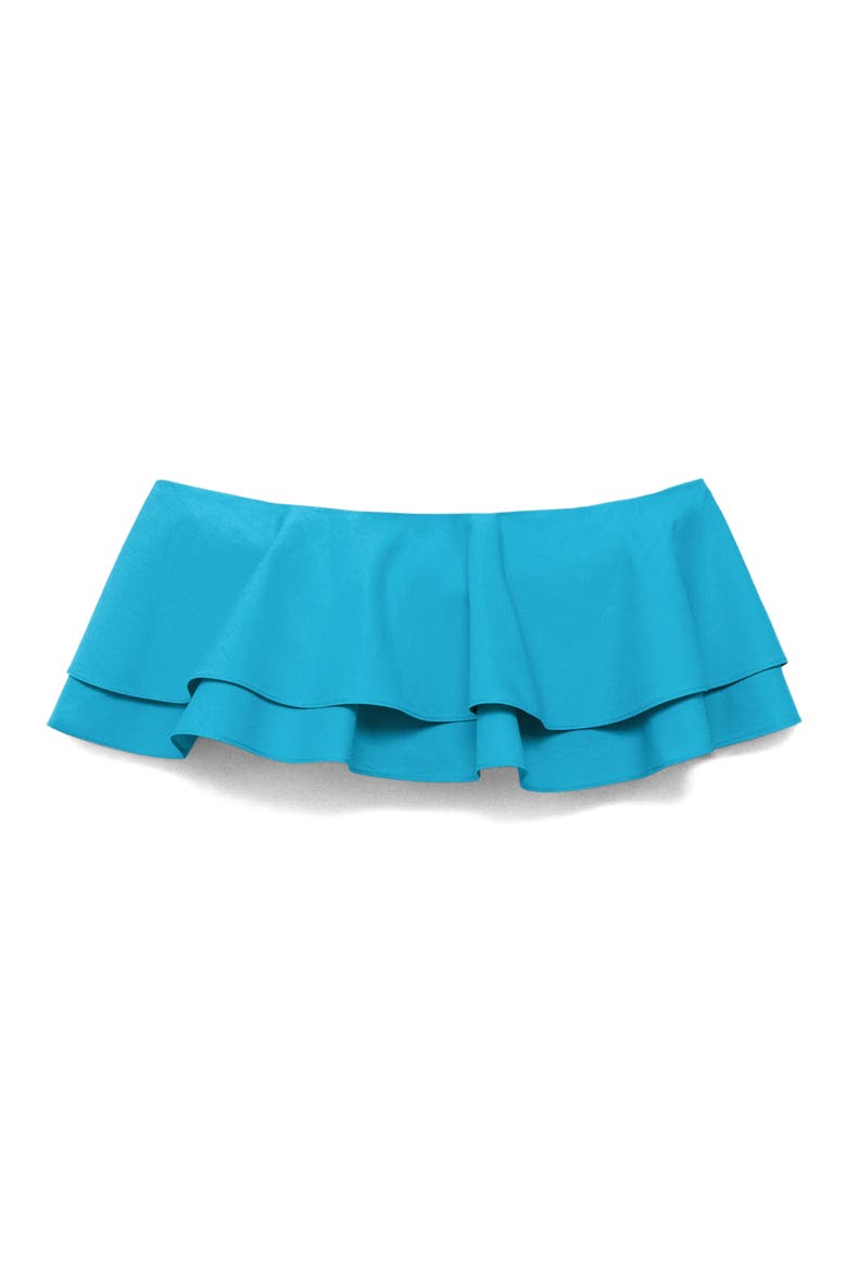 Strapless Ruffle Top, Main, color, BLUE
