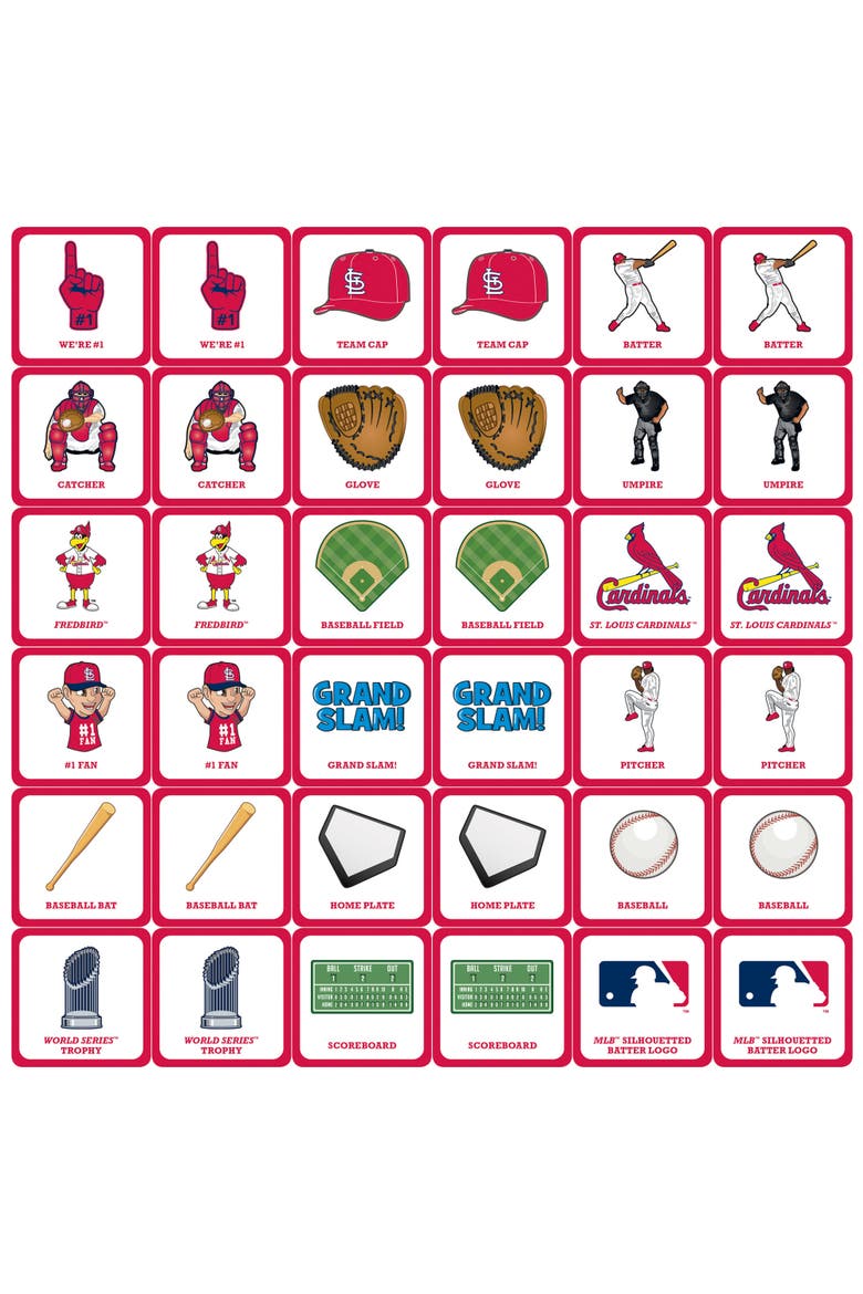 St. Louis Cardinals Matching Game, Alternate, color, Multicolor