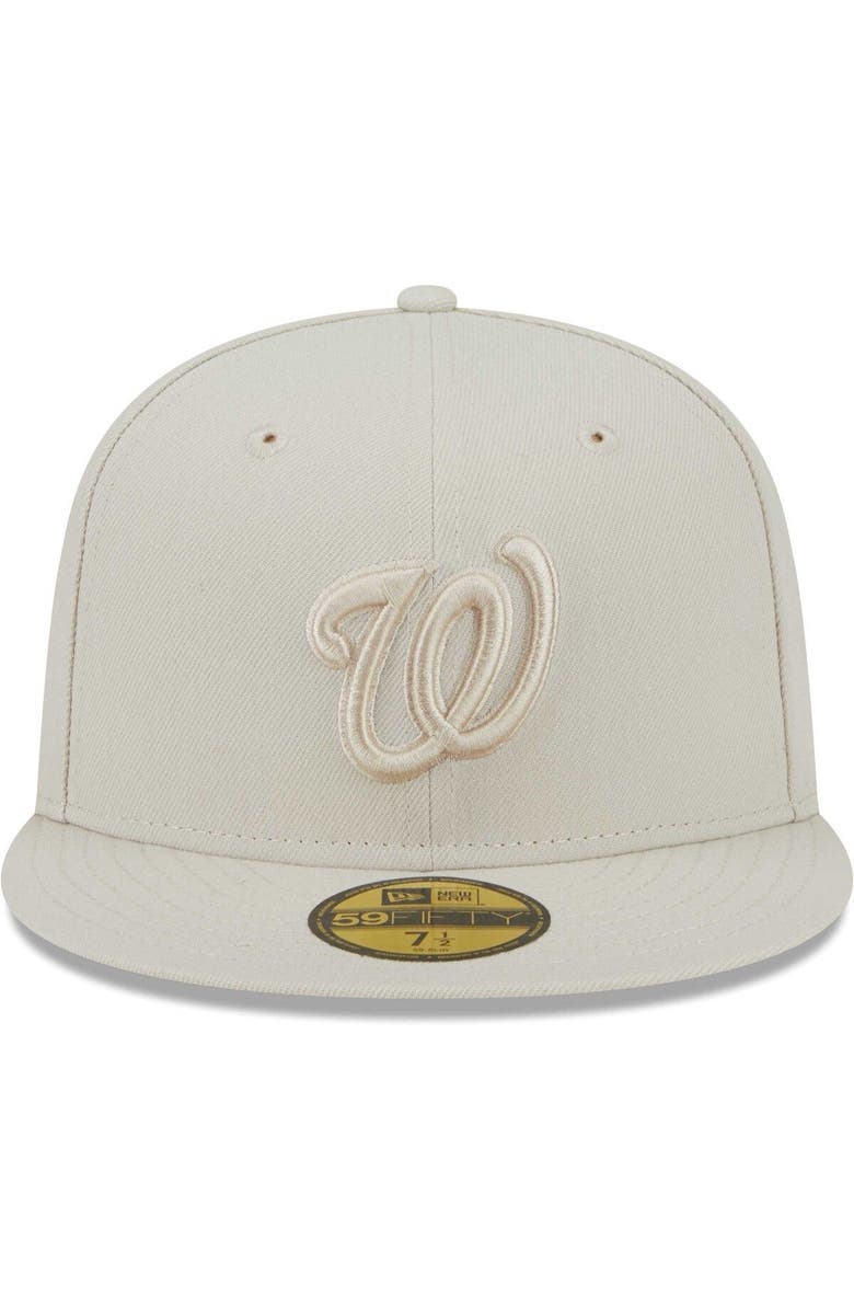 New Era Men's New Era Khaki Washington Nationals Tonal 59FIFTY Fitted Hat, Alternate, color,
