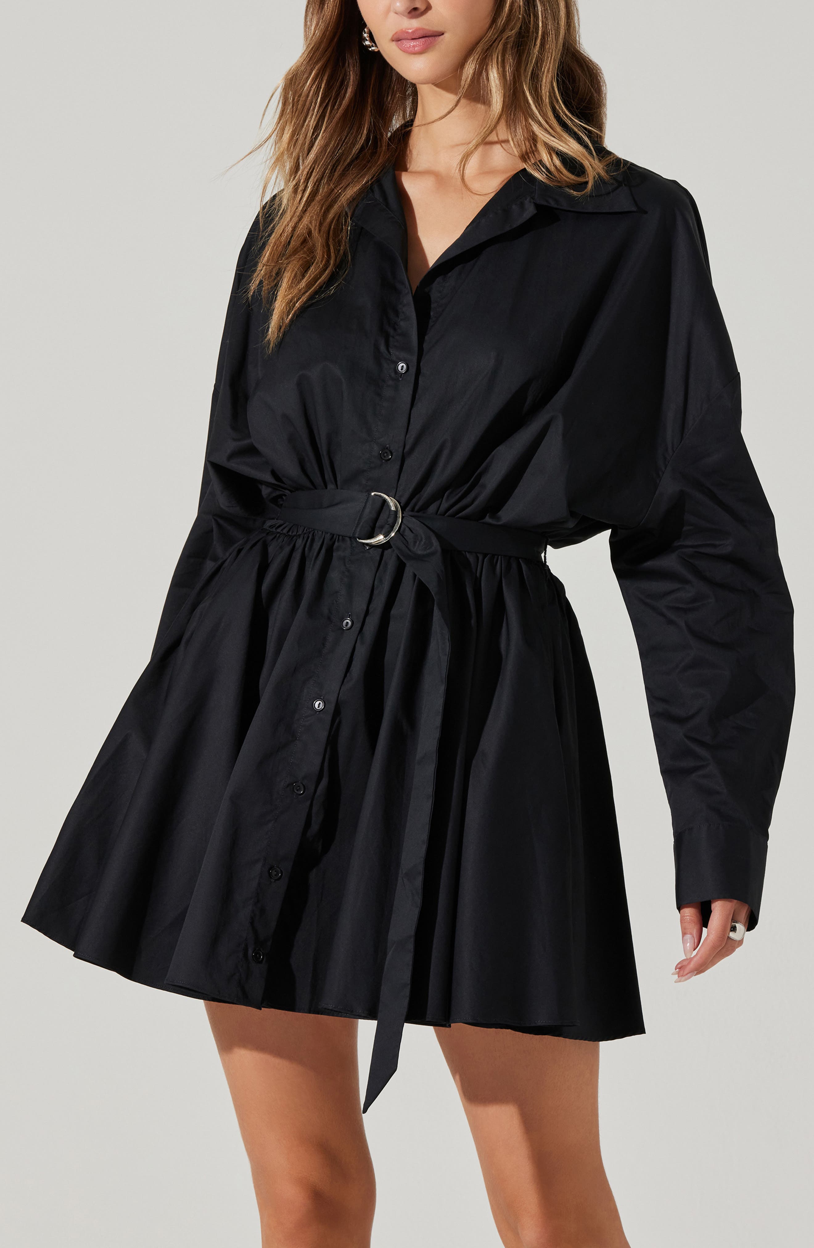 ASTR the Label Winica Long Sleeve Shirtdress (Women) | Nordstromrack