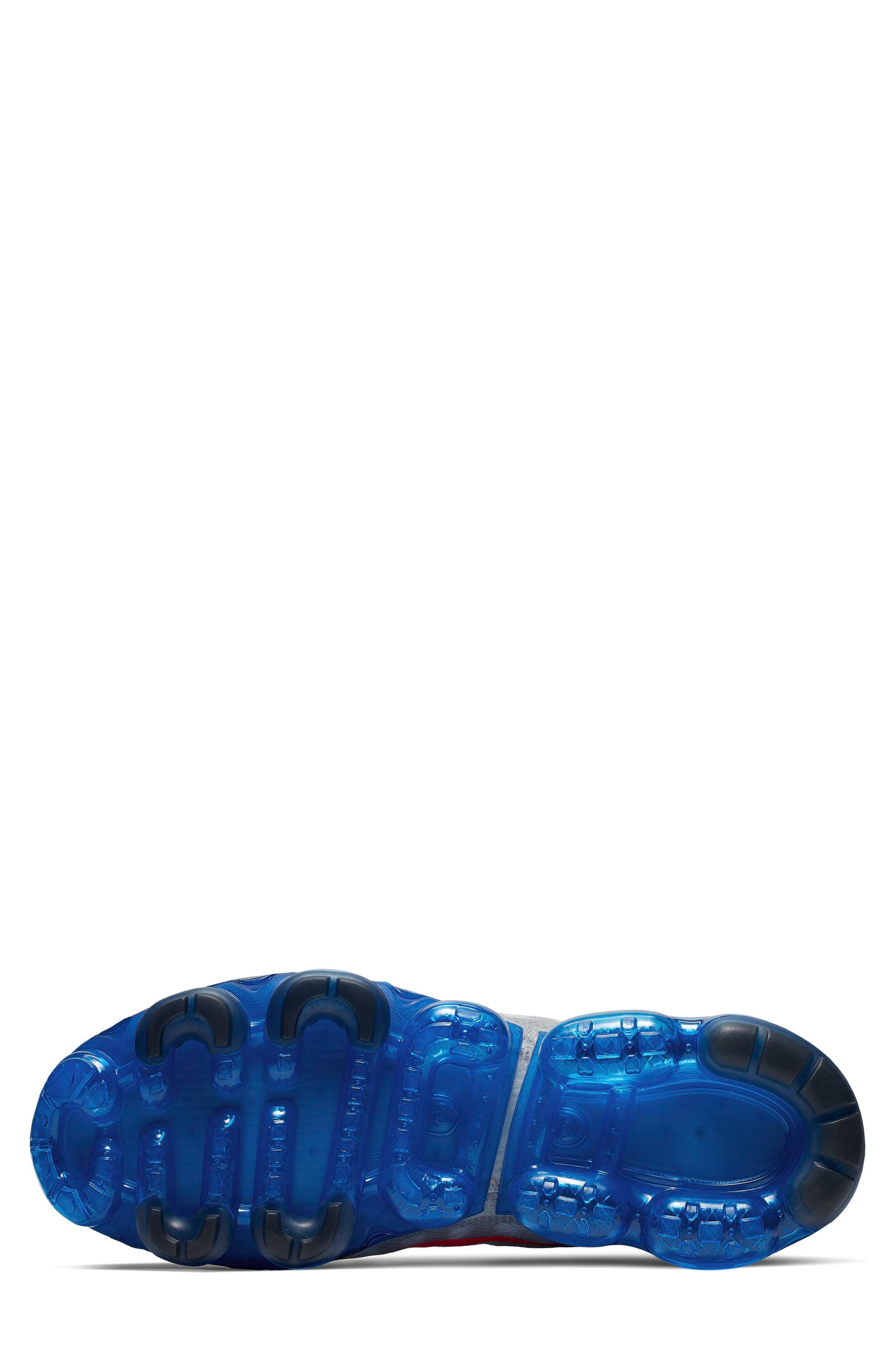 Air VaporMax 2019 Sneaker, Alternate, color, BLACK/ BRIGHT CRIMSON/ BLUE