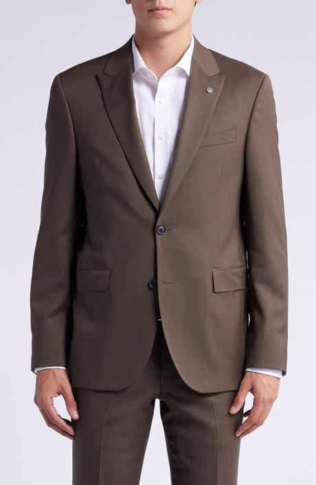 AllSaints Rawdon Peaked Lapel Slim Fit Wool Blend Sport Coat Suit Separate