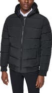 Kenneth Cole New York Oxford Hooded Quilted Bomber Jacket