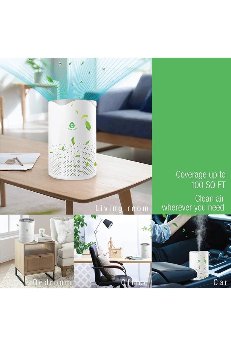 USB Powered True HEPA Air Purifier, Alternate, color, White