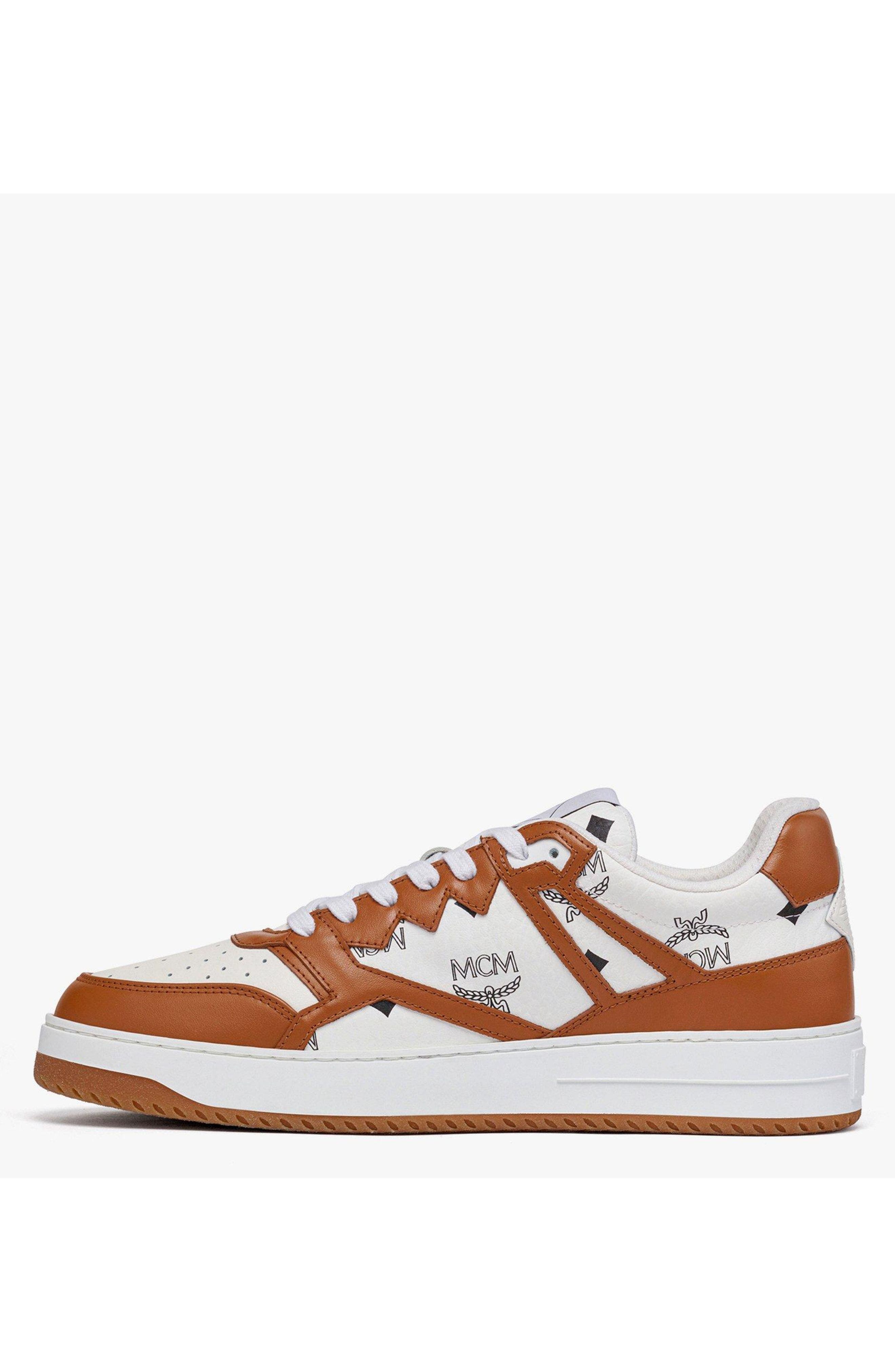 MCM Neo Terrain Lo Sneakers in Visetos, Alternate, color, 