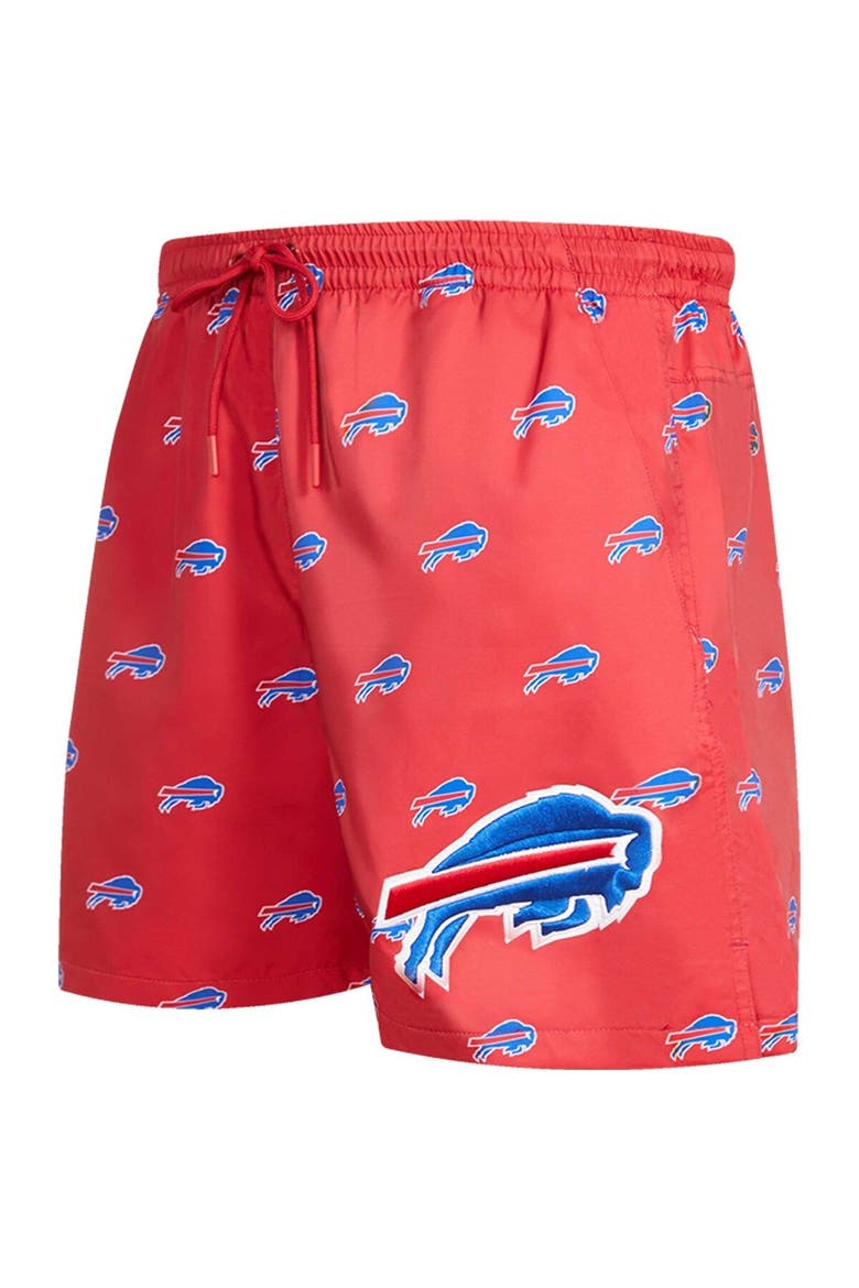 Men's Pro Standard  Red Buffalo Bills Allover Print Mini Logo Shorts, Alternate, color, Red