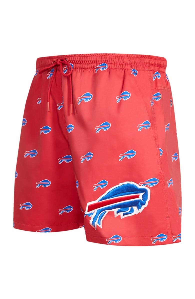 PRO STANDARD Men's Pro Standard  Red Buffalo Bills Allover Print Mini Logo Shorts, Alternate, color, Red