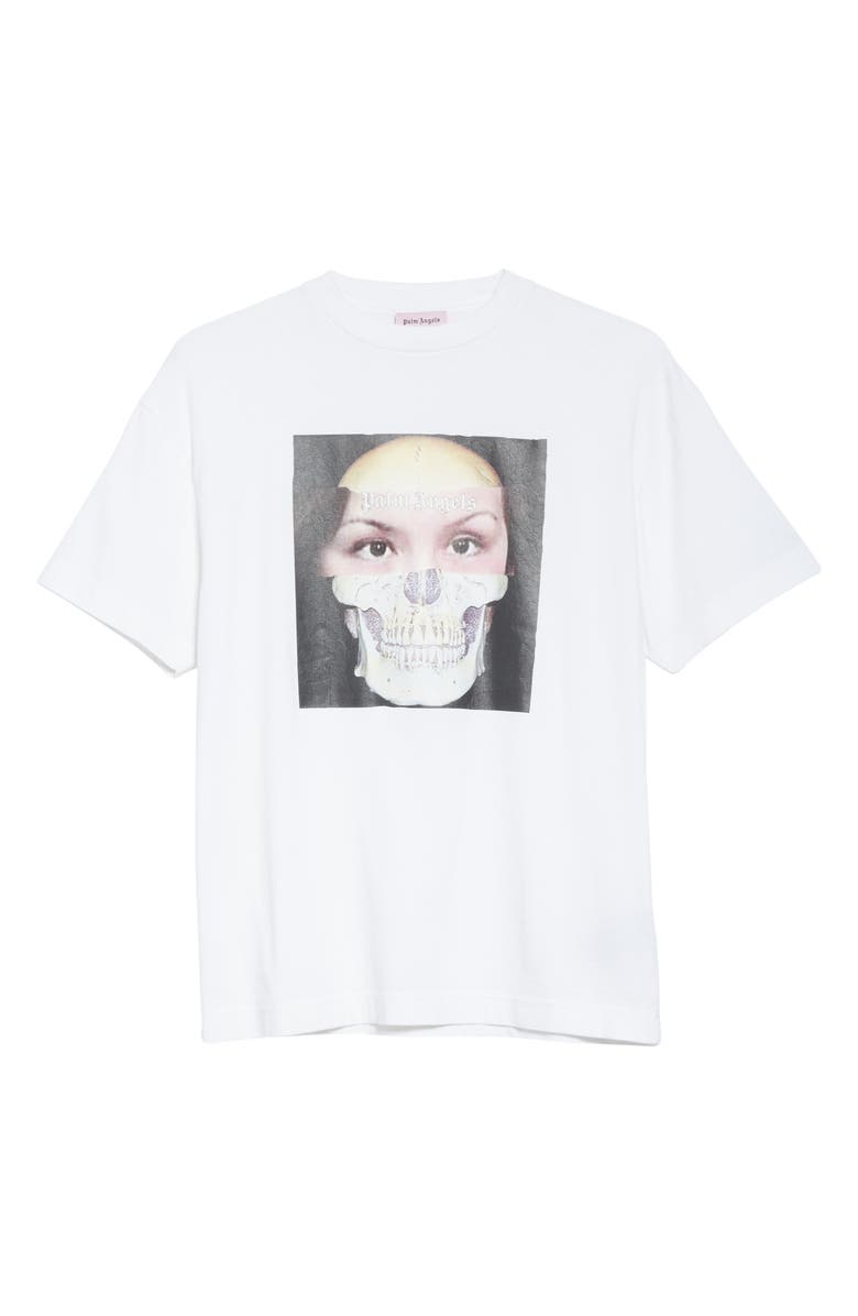 Palm Angels Skull Graphic T-Shirt, Alternate, color, 