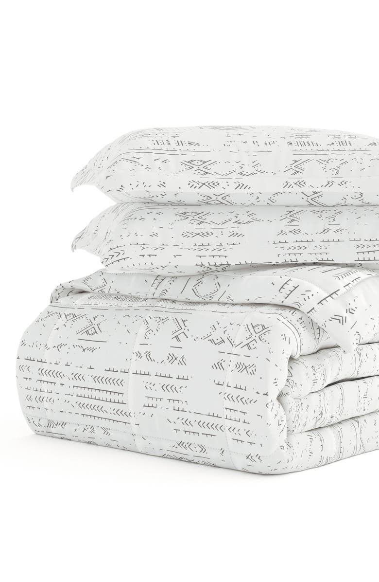 HOMESPUN Light Gray Premium Microfiber Comforter, Alternate, color, Light Gray