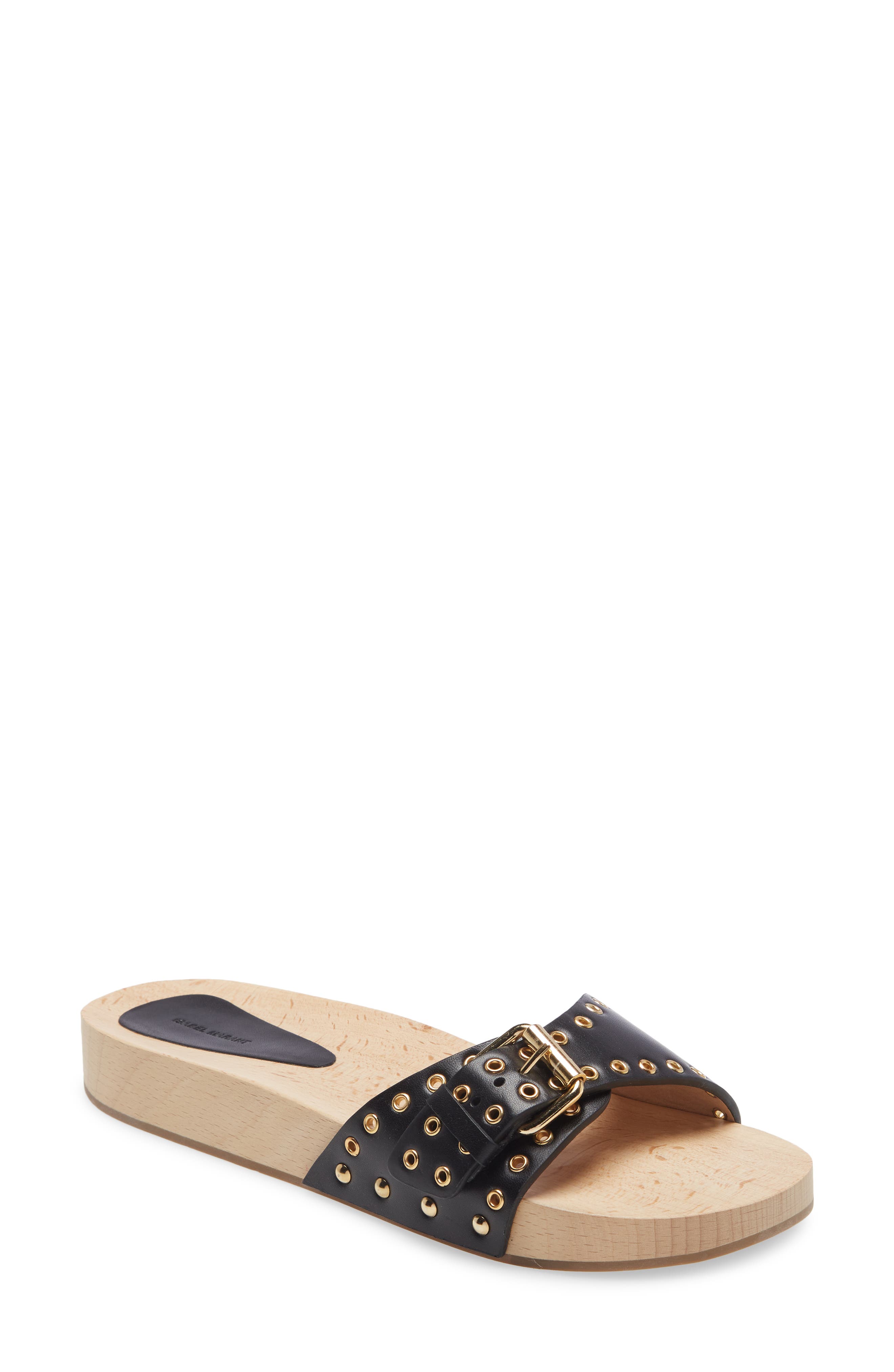 Isabel Marant Jaso Wooden Slide Sandal, Main, color, 