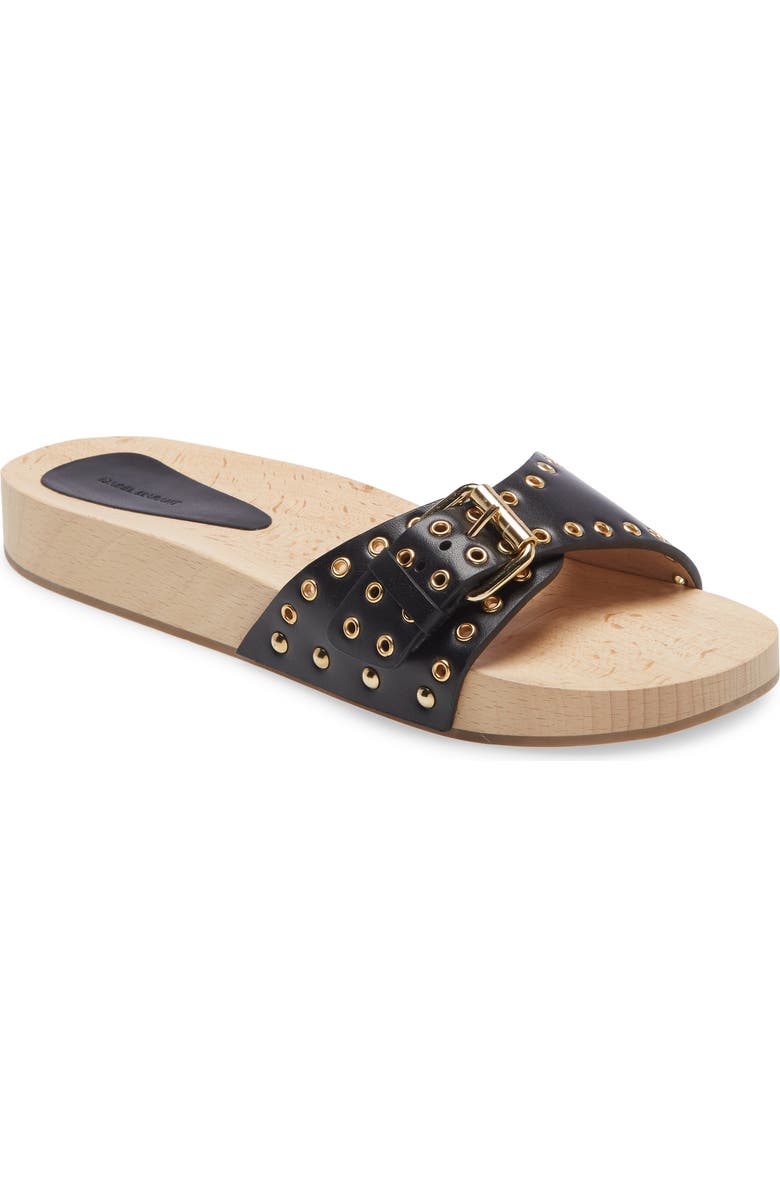Isabel Marant Jaso Wooden Slide Sandal, Main, color,