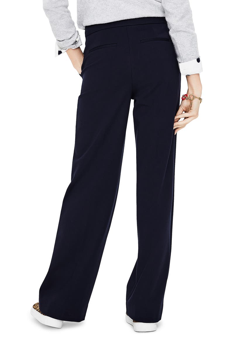 Wide Leg Ponte Knit Pants, Alternate, color, NAVY DNU